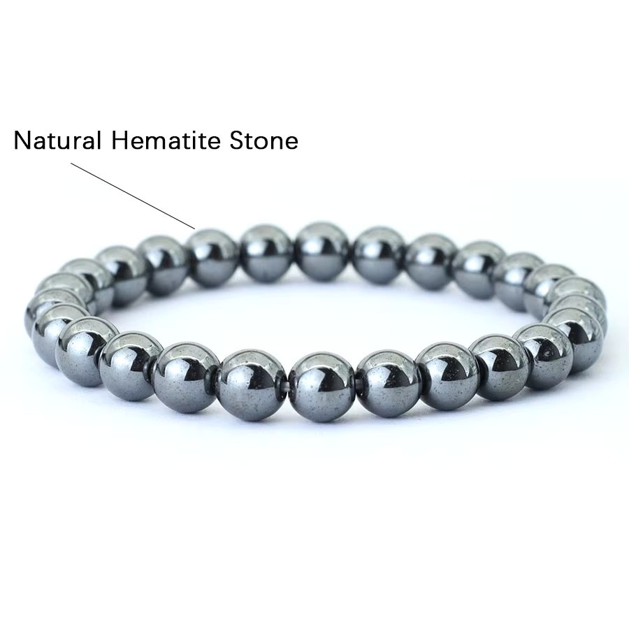 Pulseria Armband, Hämatit-Stein, Schwarz, Herren - Bild 4