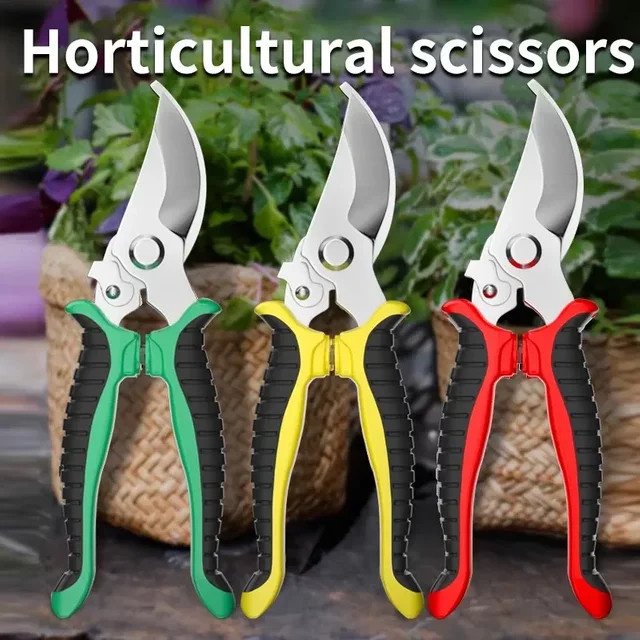 HOCOSHINE Multifunktions-Gartenschere aus Edelstahl zum Beschneiden und Pflücken von Ästen und Obst - Bild 1