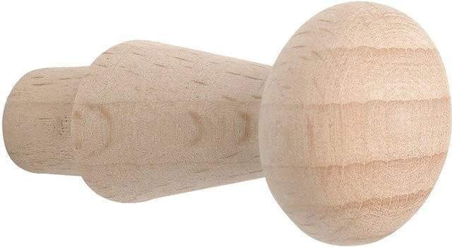 Alles im Griff Kleiderhaken Horus aus Buche zum Einbohren Ø 10x12 mm - Bild 1