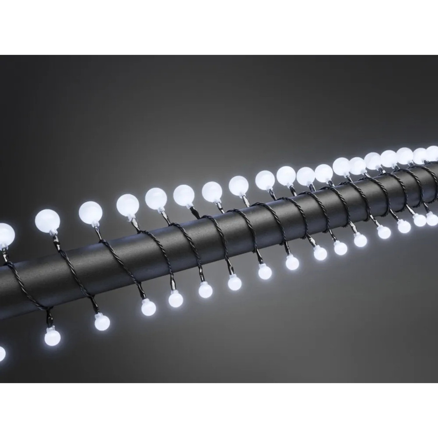 Konstsmide LED Globelichterkette mit 80 Kugeln in Kaltweiß für Innen und Außen - Bild 2