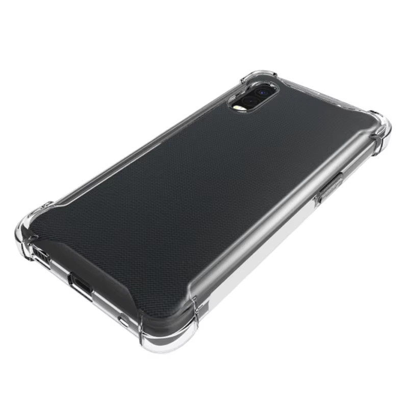Stoßfeste Silikon TPU Schutzhülle für Samsung Galaxy Xcover 7 in Transparent mit Airbag-Luftkissen - Bild 6