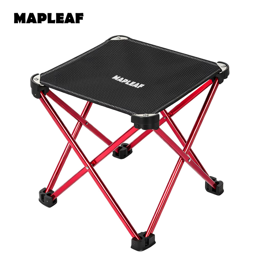 MAPLEAF Tragbarer Klapphocker aus 7075 Aluminiumlegierung in Rot für Camping und Outdoor - Bild 7