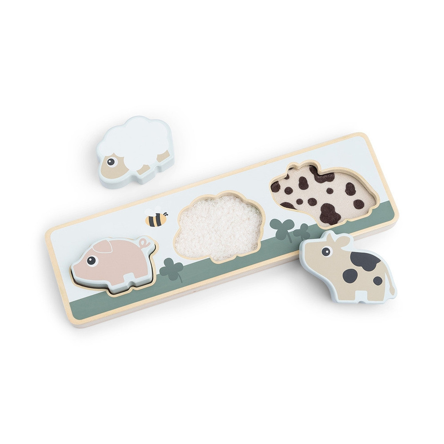 Done by Deer Tiny Farm Steckpuzzle, Holz, ab 1 Jahr - Bild 1