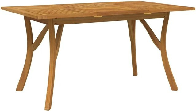 vidaXL Gartentisch aus Akazien-Massivholz in Braun, B/T/H: 150 x 90 x 75 cm - Bild 1