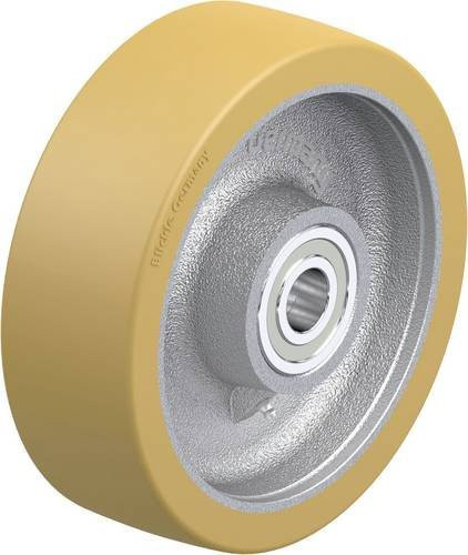 Blickle Schwerlast-Rad GVU 252/30K in Silber und Gelb mit einem Durchmesser von 250 mm und einer Tragfähigkeit von 2200 kg - Bild 1