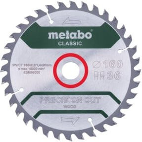 Metabo Sägeblatt precision cut wood - classic für Kreissägen, Farbe: Silber, Durchmesser: 160 mm - Bild 1