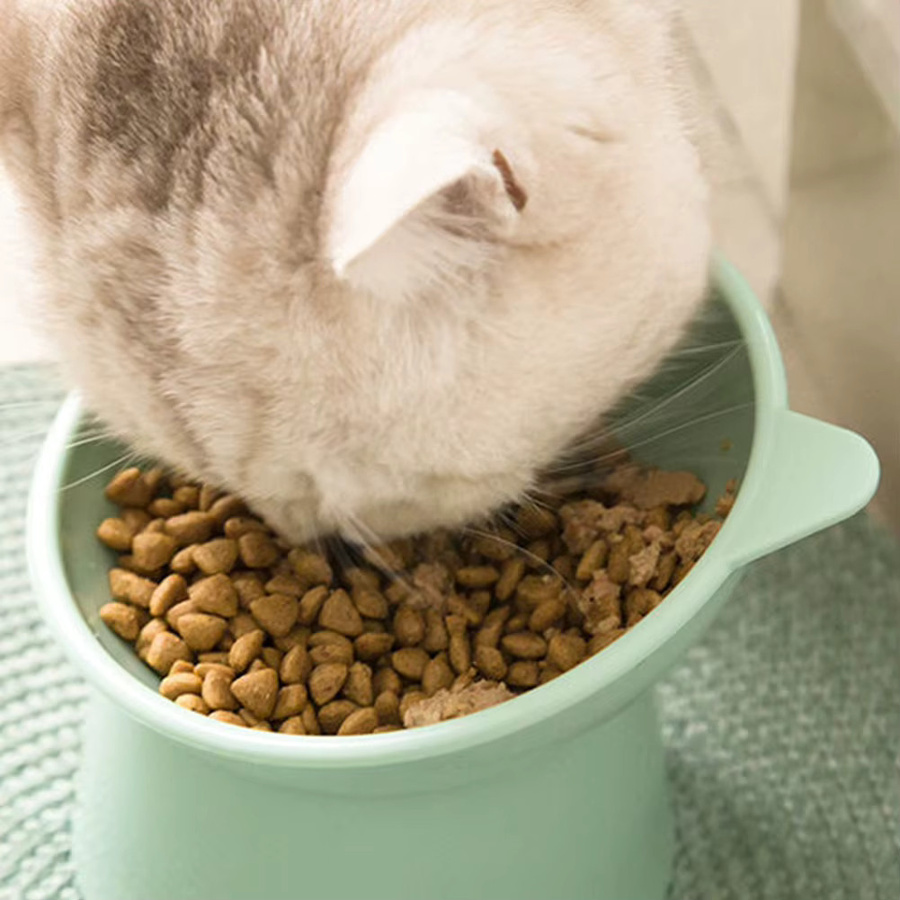 APWIKOGER Erhöhte Katzenfutternapf Anti-Erbrechen Schüssel in Grau - Bild 3