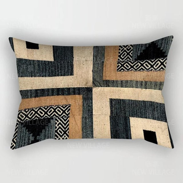 JMG Clothing Kissenbezug im Boho-Stil mit herbstlichem Pflanzenmotiv, Beige, B/H: 50 x 30 cm - Bild 1