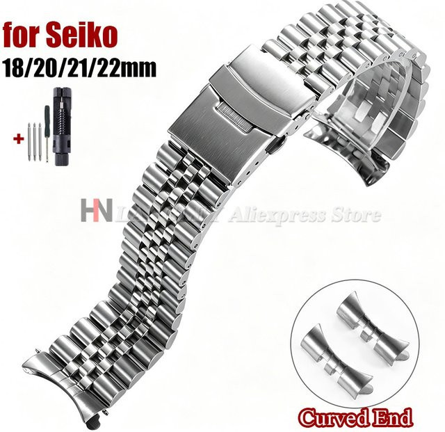 langley Uhrenarmband Edelstahl, Silber, Unisex - Bild 1