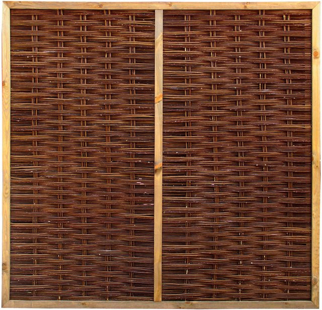 Weidenzaun auf Rahmen 180 x 180 cm - Bild 1
