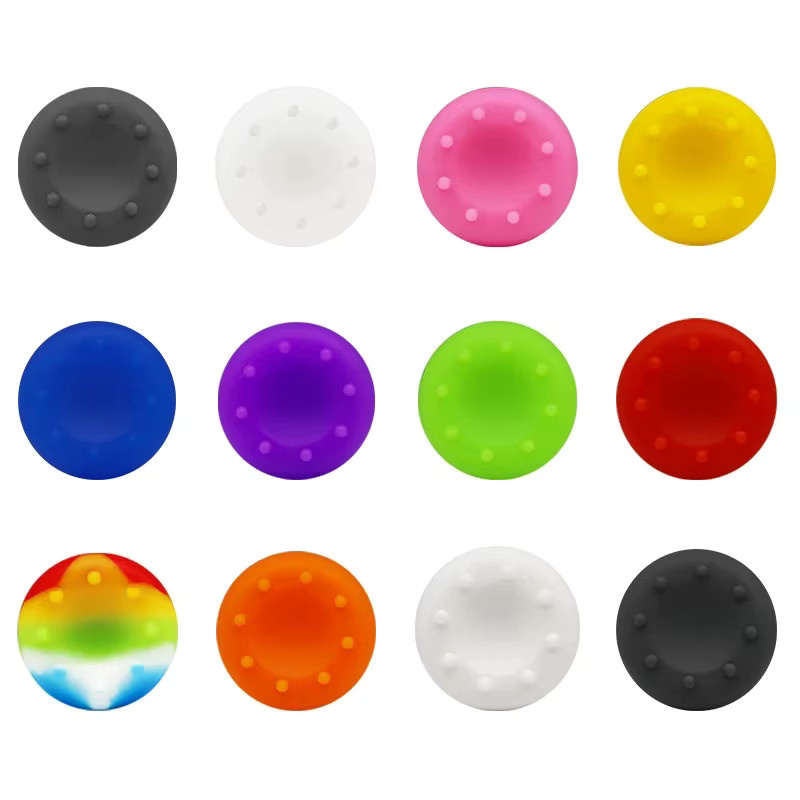 Rutschfester Silikon-Analog-Joystick-Daumengriff für PS5 PS4 PS3 PS2, Xbox Series X, Xbox One, Xbox 360 und Nintendo Switch Pro Controller in Pink und Multicolour - Bild 2