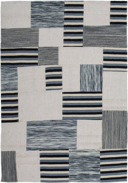 Kayoom Flachgewebeteppich Liana 212 handgefertigter Seidenteppich creme B: 160 cm, H: 230 cm, Tiefe: 1 cm - Bild 1