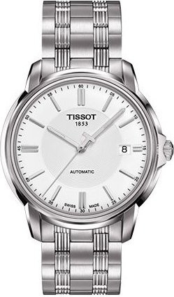 Tissot Armbanduhr Automatik, Edelstahl, 39 mm, Herren, Weiß - Bild 1