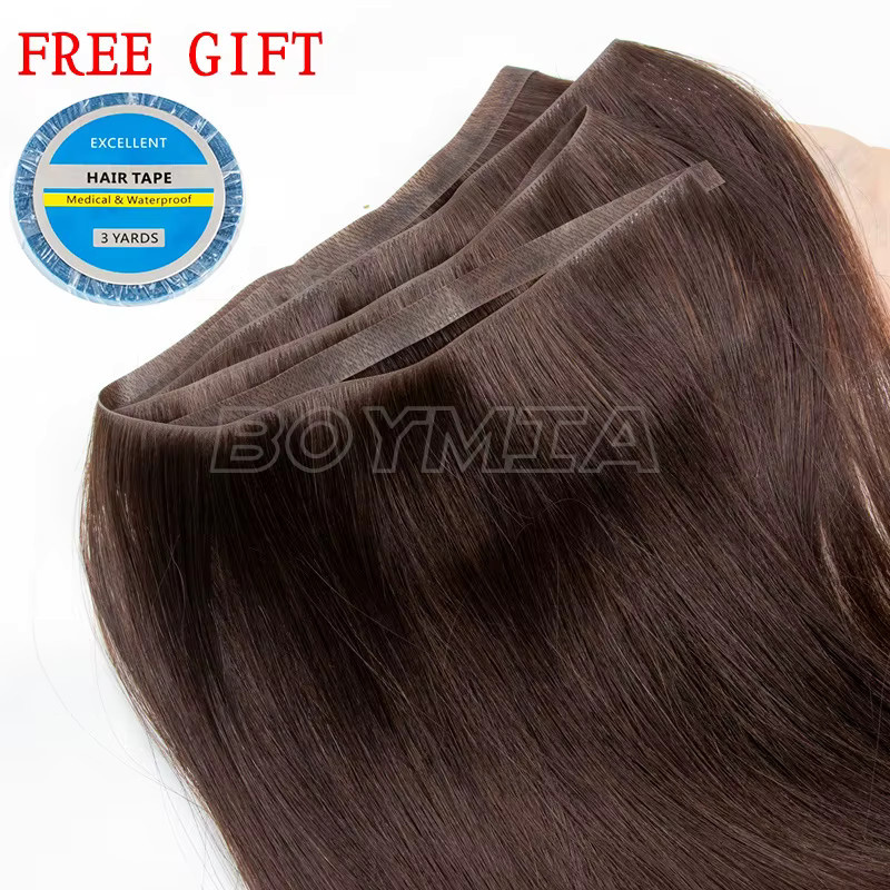 BOYMIA Tape-Extensions, Remy-Echthaar, 12-22 Zoll - Bild 3