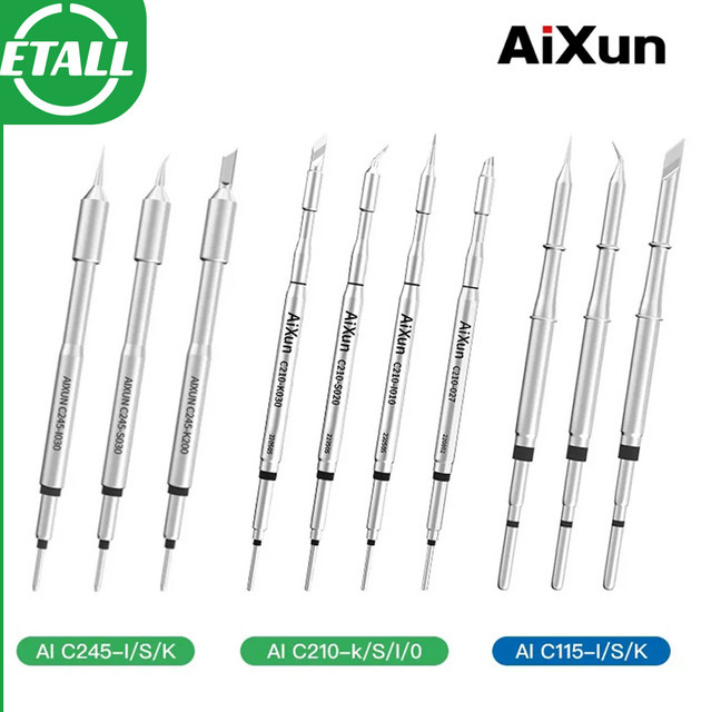 Aixun Lötkolben Griff T12 Kit für JBC T210 T245 T115 und Sugon T26 T26D Stationen, bleifrei - Bild 1