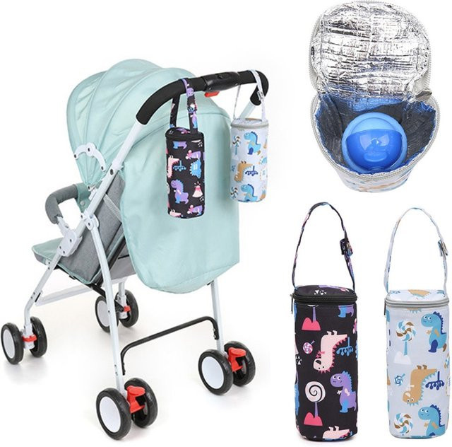 Baby Flaschenwärmer und Kinderwagen Wärmetasche in Schwarz für Auto und unterwegs - Bild 1