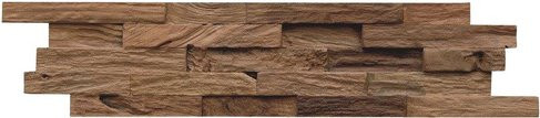 INDO Wandverblender INDO TEAK CLASSIC, braun, unbehandelt, Holz, Stärke: 2 cm - Bild 1