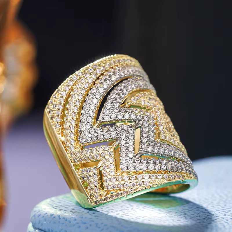 Huitan Ringe, Bicolor, Zirkonia, Damen - Bild 4