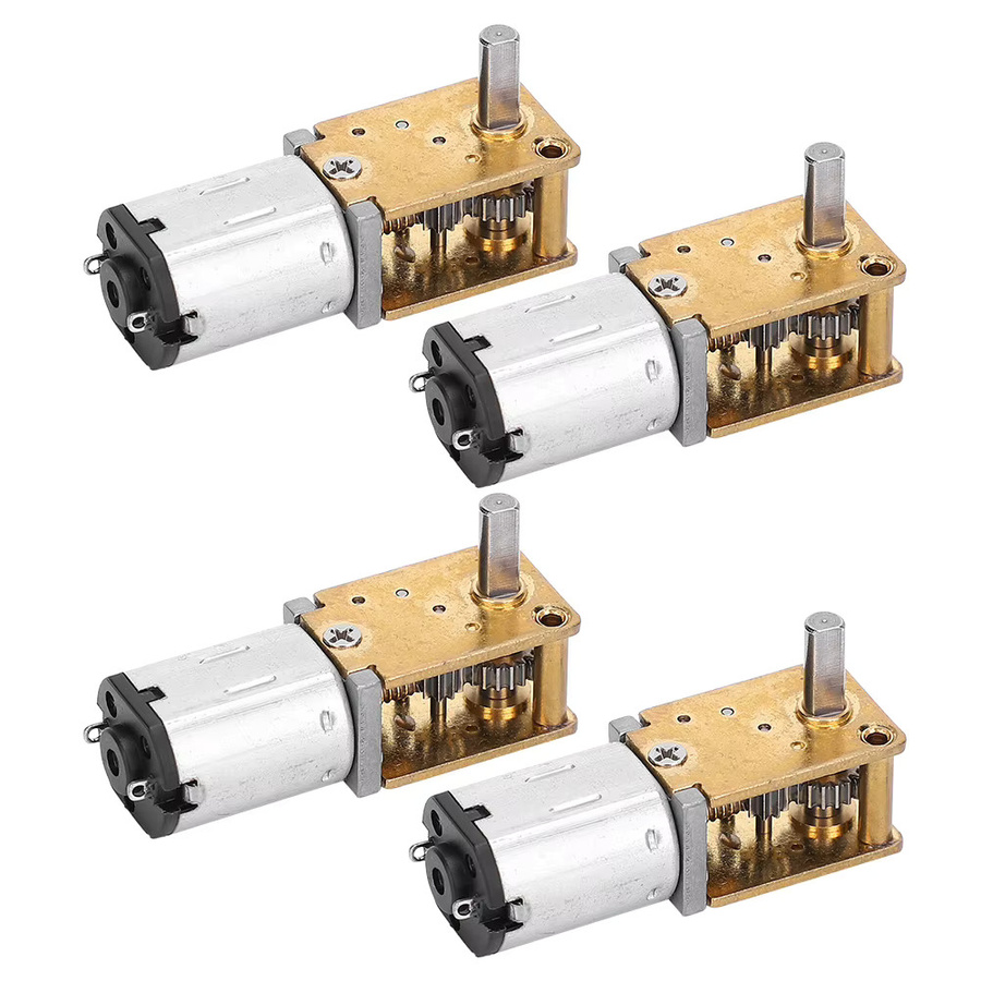 Hilitand Mini Getriebemotor mit Schneckengetriebe und Bürstenmotor in Silber, Modell 1218GEN20 - Bild 3