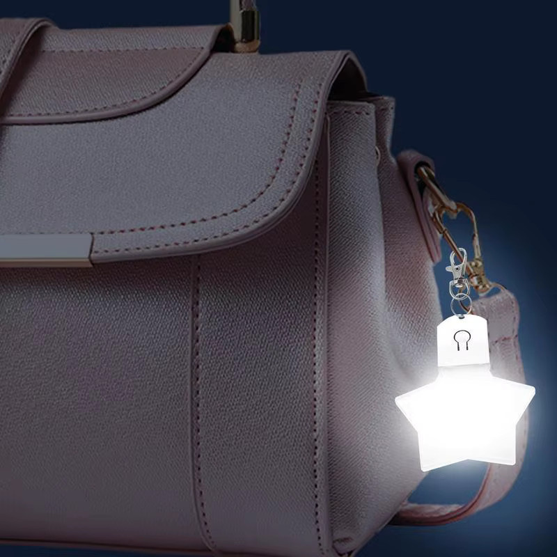 Wiederaufladbare LED-Nachtlicht-Clip in Blau mit Sternen-Design für Camping und Reisen - Bild 2