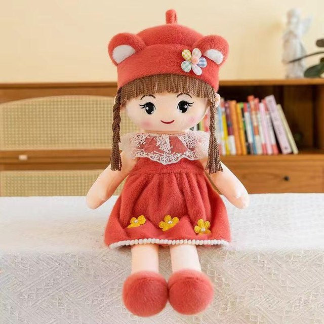 Yiran Health & Beauty Kawaii Plüsch-Mädchenpuppe, Plüschtier, 45cm, ab 14 Jahre - Bild 1
