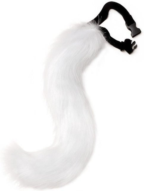 YIRAN Katze Fuchs Plüschschwänze, Cosplay Kostüme, Zubehör, Weiß - Bild 1