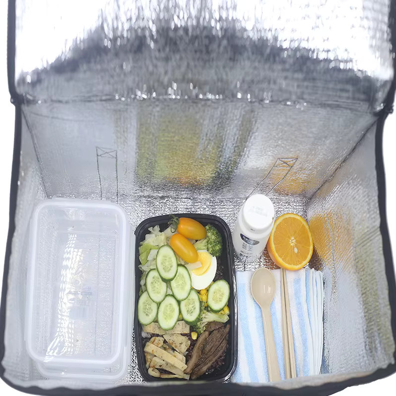 Homefish XL Isolierte Kühltasche in Schwarz für Lebensmittel und Pizza - Bild 2