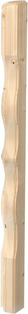 Eckpfosten Dieda aus Fichte, beige, B/T/H: 45 x 65 x 950 mm - Bild 1