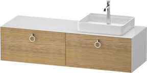 Duravit Waschtischunterschrank White Tulip in White, B/T/H: 160 x 55 x 40,8 cm - Bild 1