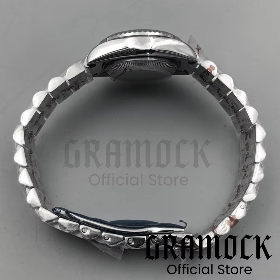 GRAMOCK Uhrengehäuse Edelstahl, Diamant, Silber, Damen - Bild 3