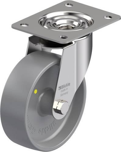 Blickle LEX-PO 150G-ELS Edelstahl-Lenkrolle mit grauem Rad, Durchmesser: 150 mm, Tragfähigkeit: 300 kg - Bild 1