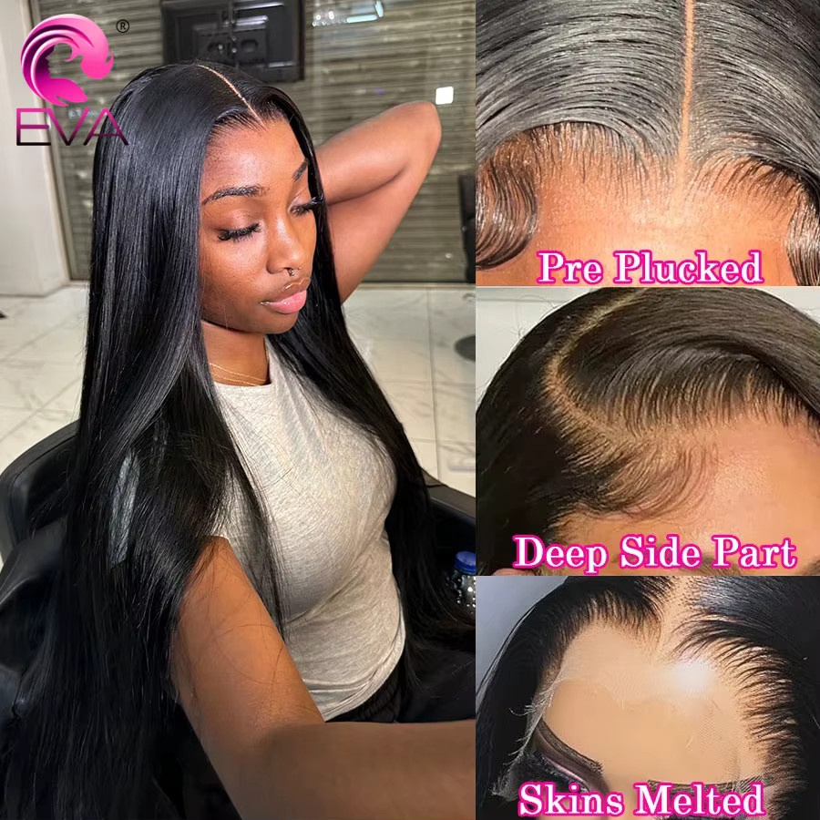 Eva Hair HD Lace Frontal Perücke, 13x6 Echthaar, Preplucked - Bild 2
