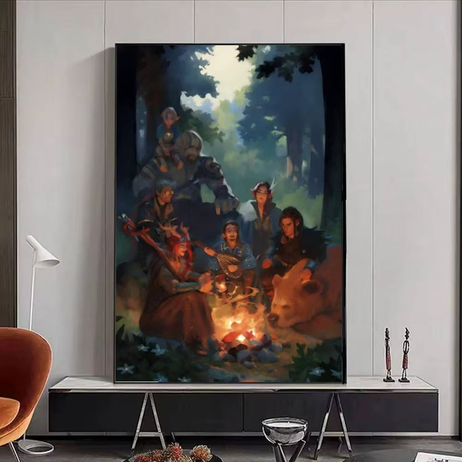 Baldurs Gate 3 Poster selbstklebender Papierdruck Multicolour - Bild 5