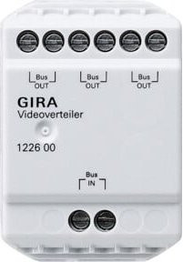 Gira Videoverteiler für Türkommunikation in Weiß 122600 - Bild 1
