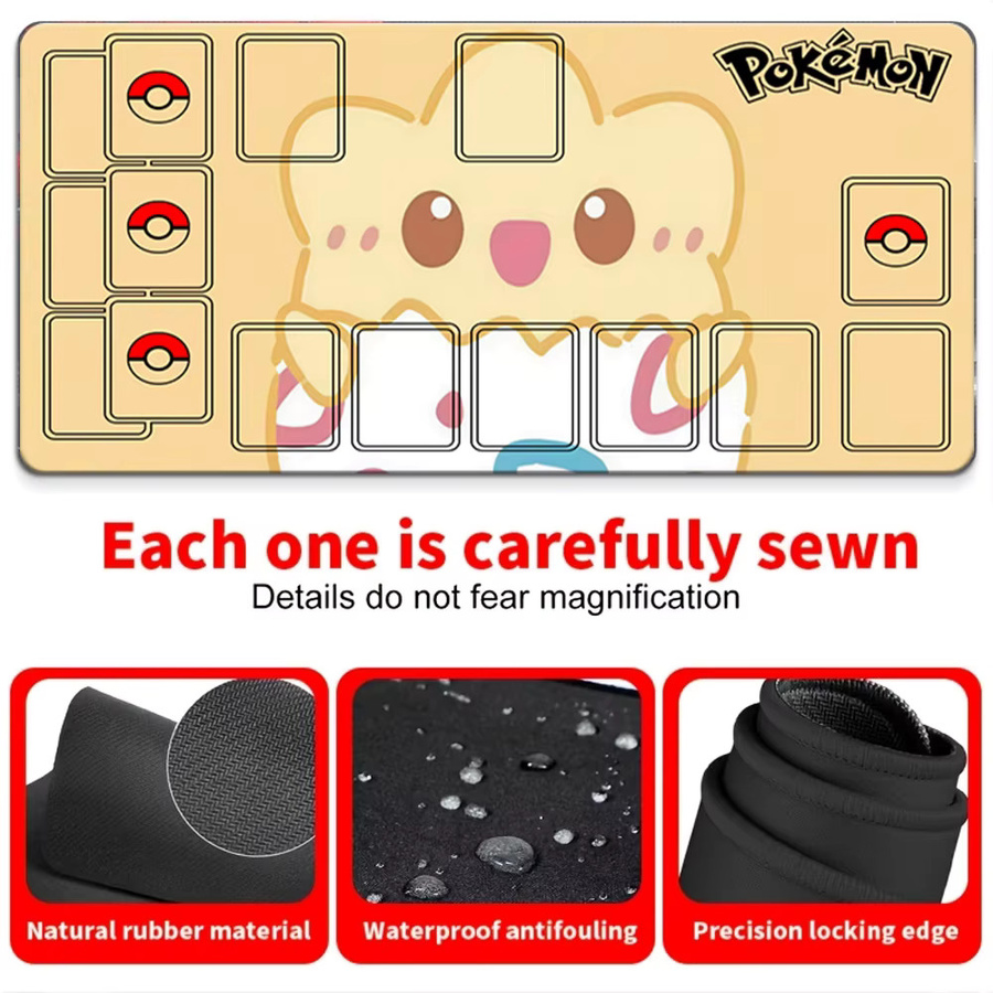 Potdemiel Pokemon Togepi Gaming-Mauspad Schreibtischunterlage mit Zonen in Multicolour - Bild 3