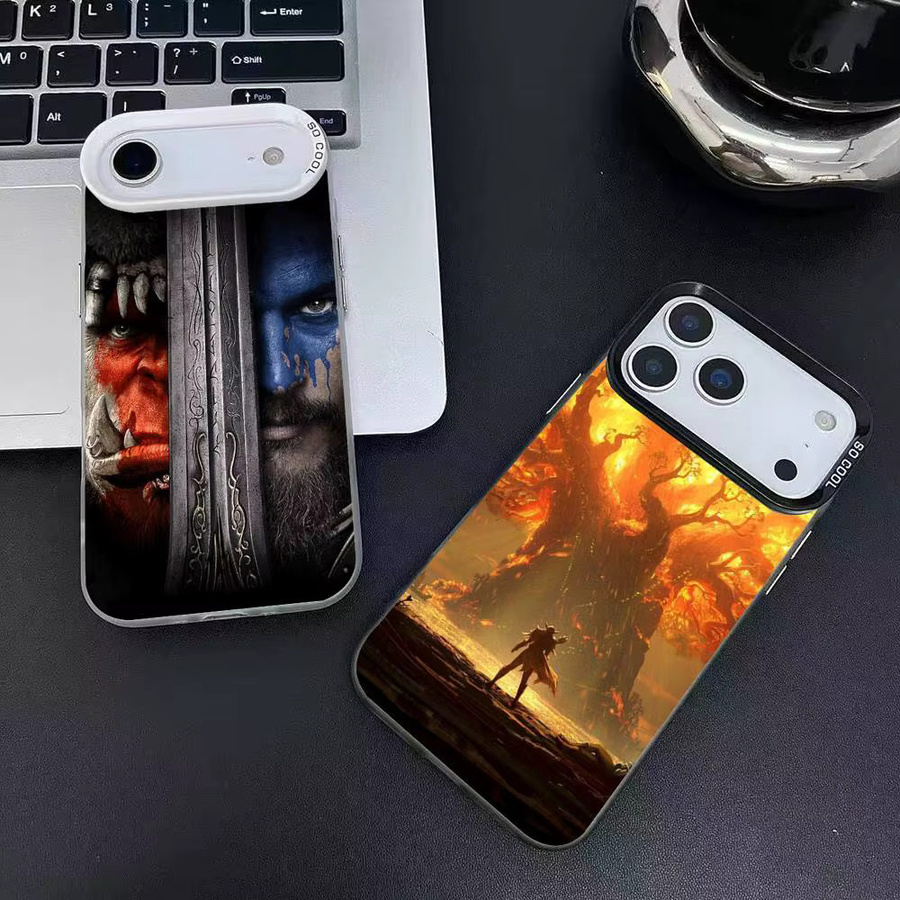 Weiche Silikon-Handyhülle im World of Warcraft Design für Apple iPhone 12 bis 17 Pro Max Plus, Multicolor - Bild 2
