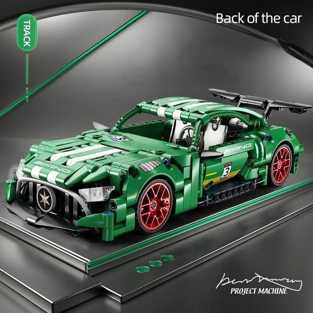 Linyi toy Vintage-Stil Auto, Gebäude, Blöcke, 1:18, ab 14 Jahren - Bild 1