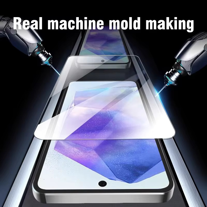 3er-Set gehärtetes Glas Displayschutzfolie für Samsung Galaxy A55 A35 A15 A05S A54 A34 A24 A14 A17 A07 A16 A26 A36 A56 in Transparent - Bild 3