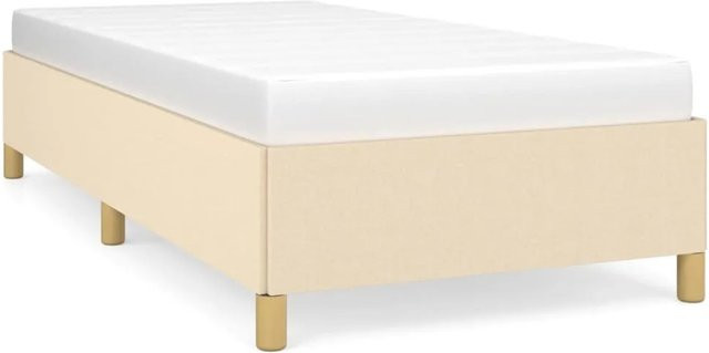 vidaXL Bettgestell modern in Beige mit Stoffbezug B/T/H: 100 x 200 x 35 cm - Bild 1