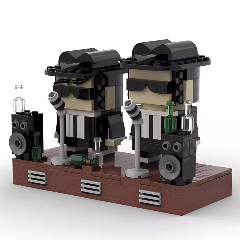 Bricklink Blues Brothers Ziegelkopf und Bluesmobile, Fahrzeuge, Set / Bundle - Bild 2