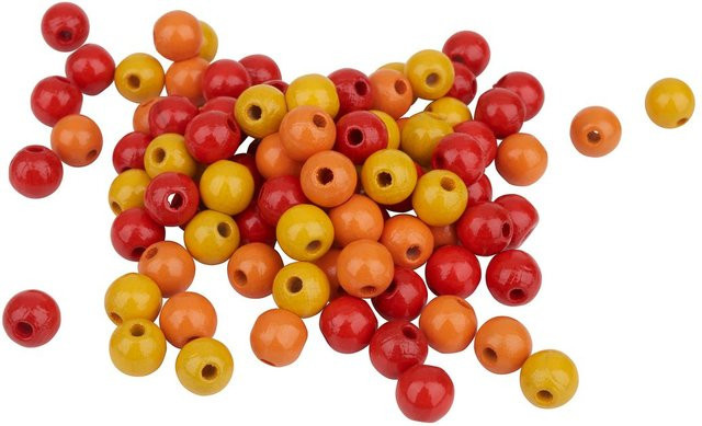 KNORR prandell Holzperlenmix Bunt / Mehrfarbig Buchenholz Holzperle - Bild 1