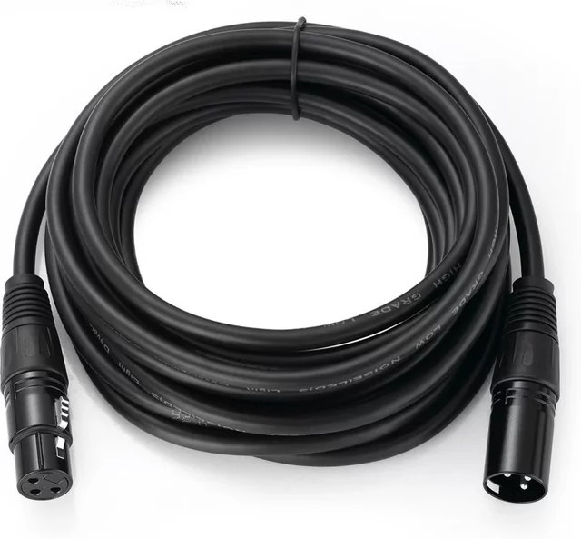 MACDOT XLR-Audiokabel Schwarz, abgeschirmtes OFC-Kabel für Mikrofone und Mischpulte - Bild 1