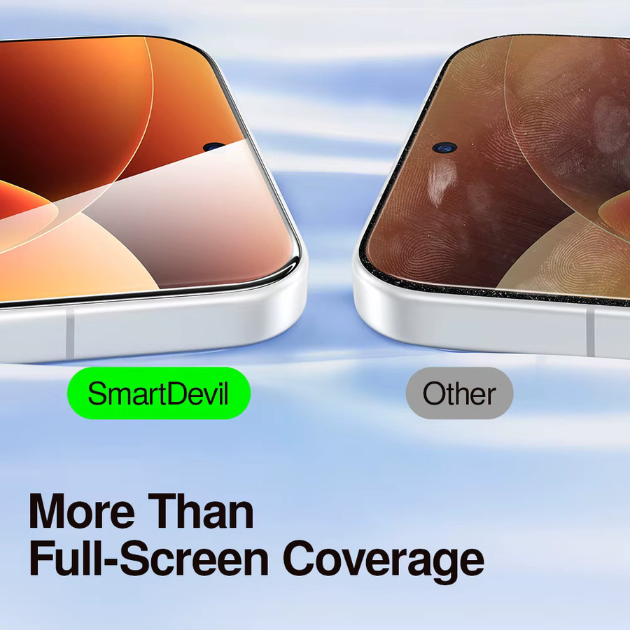 SmartDevil Staubfreier Displayschutz für Xiaomi 17 Pro Max und POCO X8 Pro Max HD Panzerglasfolie Transparent - Bild 5