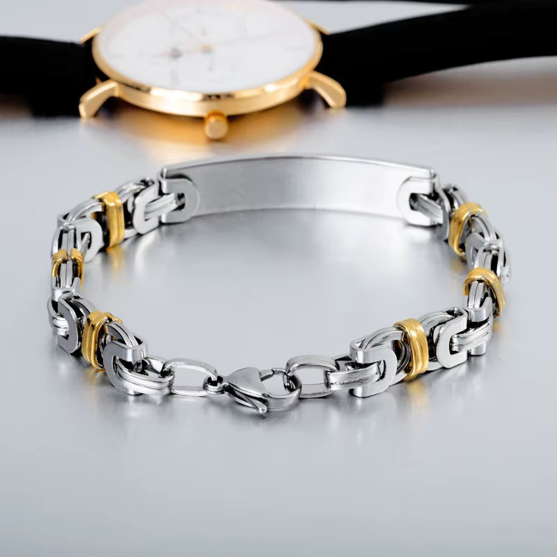 LENNIK Armband, Edelstahl, Bicolor, Herren - Bild 2