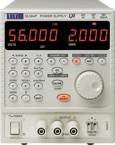Aim TTi QL564 SII Labornetzgerät grau, 1 Ausgang, einstellbar 0 - 56 V/DC und 0 - 4A, 112W - Bild 1