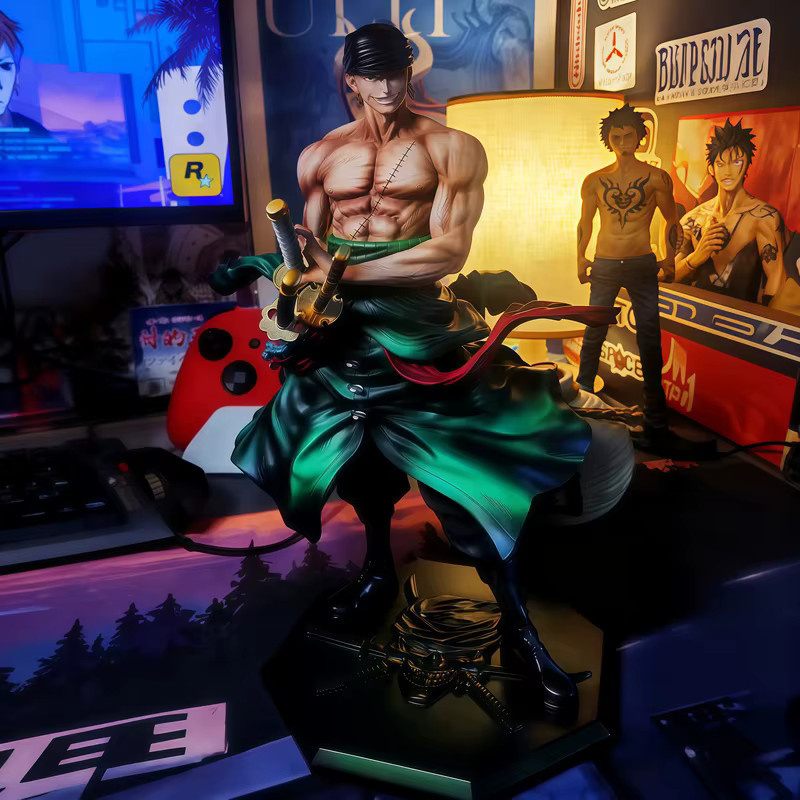 Bandai One Piece Roronoa Zoro Golden Mountain Draw Sword GK Statue, Anime-Figur - Bild 6