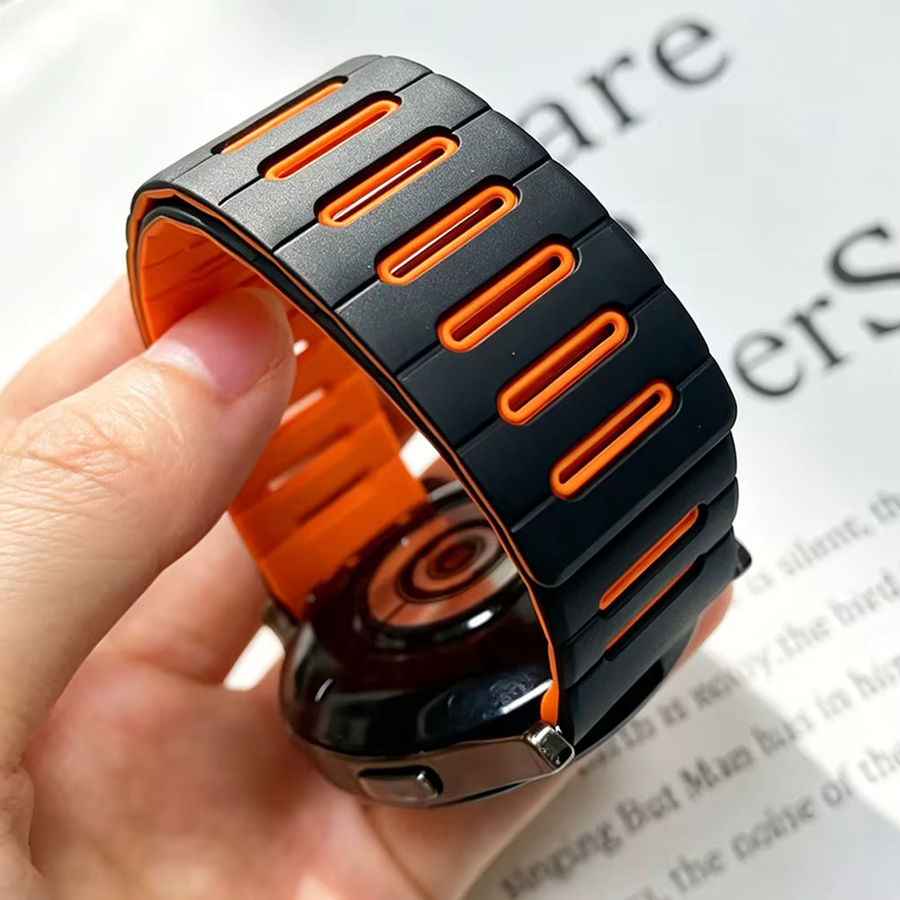 Garmin Uhrenarmband Silikon, Magnetarmband, Schwarz, 20mm 22mm - Bild 4