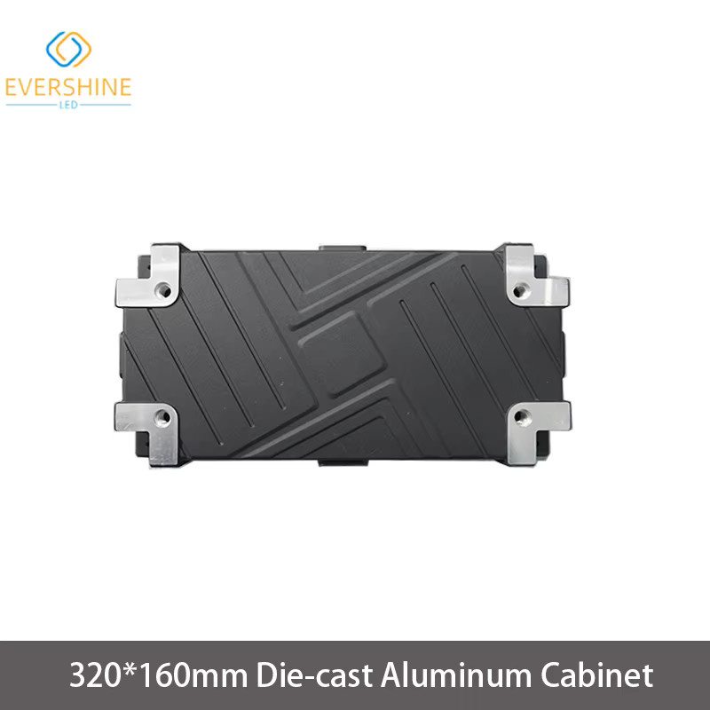 EVERSHINE Aluminiumgehäuse für RGB Vollfarb-LED-Panel-Module, wartungsfrei, Farbe: Schwarz, B: 320 mm x H: 160 mm - Bild 2