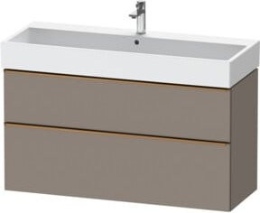 Duravit Waschtischunterschrank D-Neo in Beige, Wandmontage, mit Schubladen, B/T/H: 118,4 x 44,2 x 62,5 cm - Bild 1