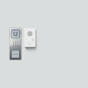 Siedle Audio-Set Siedle Basic SET CAB 850-1 in Weiß und Silber aus Edelstahl - Bild 1